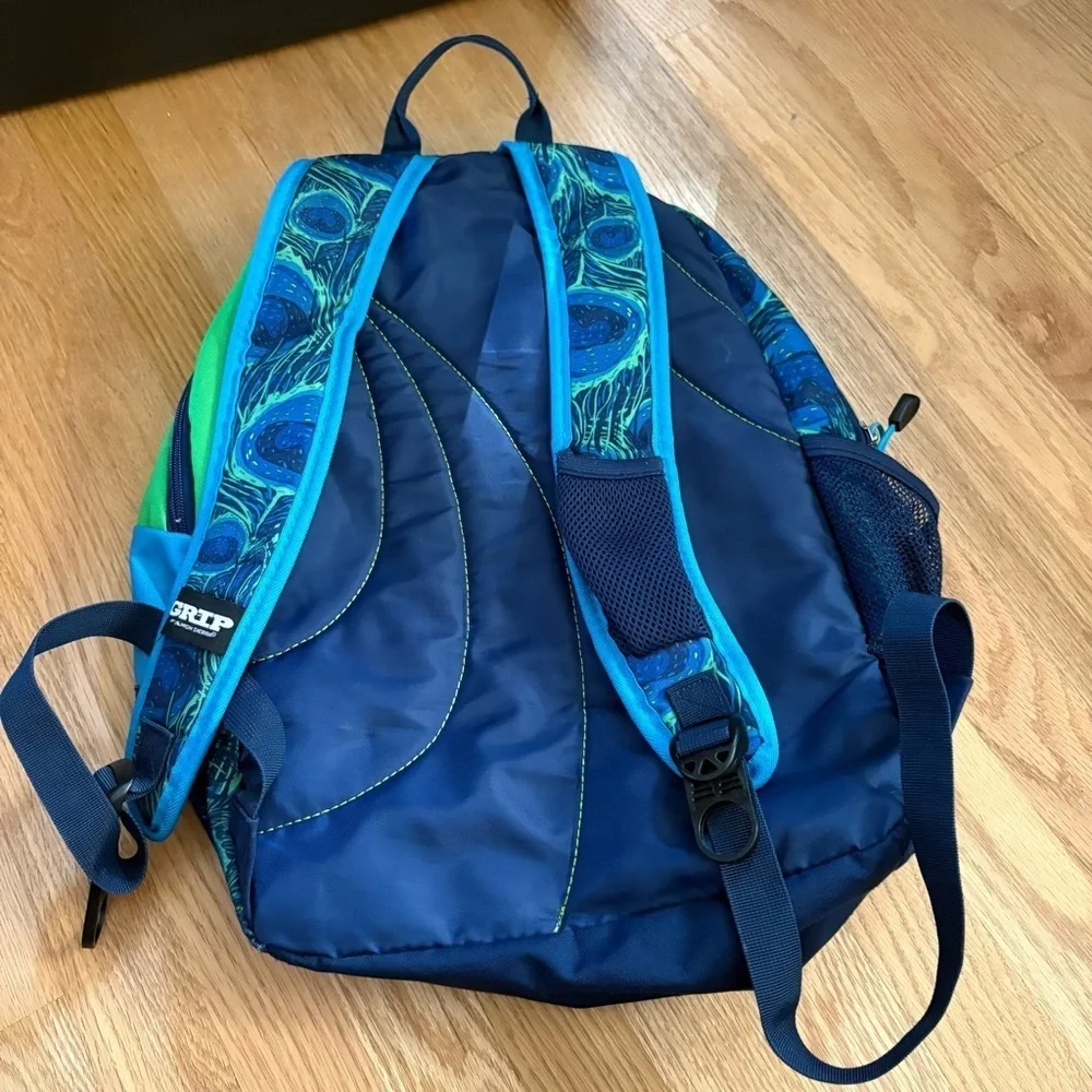 Grip High Sierra Backpack Book Bag Blue Green Kids